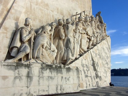 Monumento aos Descobrimentos, Santa Maria de Belem statue (Lisbon, Portugal)