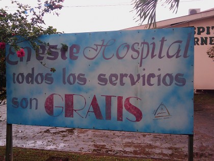 Nicaragua hospital; Free health care