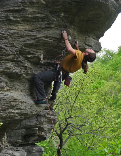 Bulgarian rock climber
